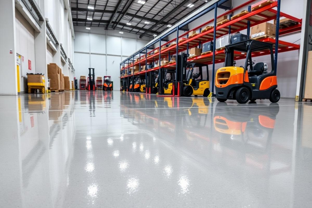 Epoxy industrial floor coating